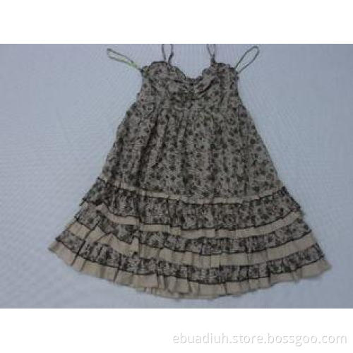 Shoulder-Straps wonderful layers Womens Sexy Dress , Silk C